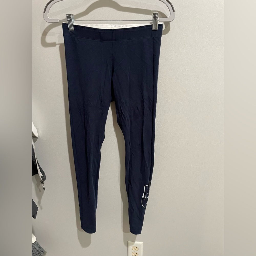 Nike navy blue cloth leggings